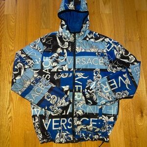 Versace Reversible Hibiscus Lightweight Jacket